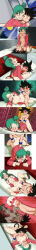 Rule 34 | 1girl, absurdres, age difference, ass, barefoot, bed, black hair, blush, breasts, breasts out, bulma, cleft of venus, clenched teeth, clothed sex, colored sclera, cowgirl position, cross-section, cum, cum in pussy, dragon ball, dragon ball (classic), ejaculation, embarrassed, feet, from above, girl on top, gmr, green eyes, green hair, highres, hug, impregnation, indoors, internal cumshot, legs, long hair, long image, lying, medium breasts, missionary, monkey tail, multiple views, nipples, no bra, no panties, nose blush, on bed, on side, open pajamas, orgasm, pajamas, penis, pussy, red sclera, rough sex, sex, side ponytail, smile, son goku, straddling, tail, teeth, thighs, toes, top-down bottom-up, uncensored, vaginal
