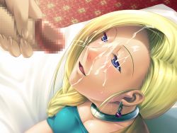 Rule 34 | 1girl, :d, bed, bianca (dq5), blonde hair, blue eyes, blush, braid, breasts, censored, cleavage, close-up, clothed sex, cum, cum on hair, dragon quest, dragon quest v, dutch angle, earrings, ejaculation, facial, fingernails, from above, happy sex, hetero, indoors, jewelry, large breasts, long fingernails, long hair, looking up, masturbation, mature female, mosaic censoring, necklace, non-web source, open mouth, penis, pink poison, side braid, single braid, smile, solo focus, sweat, swept bangs