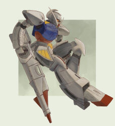 Rule 34 | absurdres, beam rifle, commentary, concept art, energy gun, english commentary, facial hair, gundam, highres, machinery, mattbot, mecha, mecha focus, mobile suit, mustache, no humans, robot, science fiction, sketch, turn a gundam, turn a gundam (mobile suit), weapon, yellow eyes