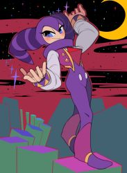 Rule 34 | absurdres, androgynous, blue eyes, captain kirb, colored skin, eyelashes, gender request, hat, highres, jester, jester cap, looking at viewer, nights (character), nights into dreams, outstretched arms, sega, solo, spread arms, white skin