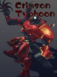 Rule 34 | crimson typhoon, dragon, eastern dragon, extra arms, facial hair, giant robot, jaeger (pacific rim), legendary pictures, light, lol (harikofu), mecha, mustache, one-eyed, pacific rim, pan pacific defense corps, robot, saw, shadow, simple background