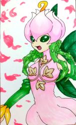 Rule 34 | 1girl, digimon, fairy, highres, lilimon, petals, plant, thorns