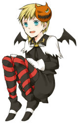 Rule 34 | 1girl, artist request, blonde hair, blue eyes, breasts, cosplay, kingdom hearts, kingdom hearts ii, lowres, namine, pantyhose, short hair, small breasts, solo, sora (kingdom hearts), sora (kingdom hearts) (cosplay), the nightmare before christmas