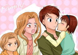 Rule 34 | couple, digimon, digimon adventure 02, family, father and daughter, if they mated, izumi koshiro, kiss, looking at another, mother and son, tachikawa mimi