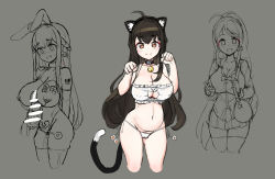 Rule 34 | 1girl, @ @, absurdres, animal ears, ara haan, ara han, bdsm, bell, black hair, blush, body writing, bra, breasts, cat cutout, cat ears, cat lingerie, censored, choker, cleavage, cleavage cutout, clothing cutout, collar, collared shirt, cupless bra, elsword, fake animal ears, frilled bra, frills, full body, hair ornament, haun (exodinary), highres, jingle bell, large breasts, lingerie, linked piercing, long hair, looking at viewer, meme attire, multiple views, navel, neck bell, nipple piercing, nipple rings, nipples, nude, open mouth, panties, piercing, pregnant, pubic tattoo, rabbit ears, shirt, side-tie panties, skindentation, slave, smile, tagme, tail, tattoo, thick eyebrows, thighhighs, underwear, underwear only, v