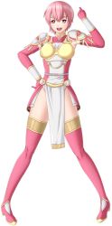 Rule 34 | absurdres, armor, boots, breastplate, commission, commissioner upload, dress, est (fire emblem), fire emblem, fire emblem: mystery of the emblem, fire emblem echoes: shadows of valentia, gloves, headband, highres, leotard, nintendo, pink eyes, pink hair, pollo1567, short hair