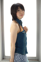 Rule 34 | denim vest, highres, komiyama maki, photo (medium), skirt, tagme