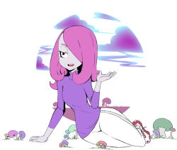 Rule 34 | 10s, 1girl, artist request, little witch academia, pink eyes, pink hair, solo, sucy manbavaran, tagme