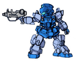 Rule 34 | blue destiny 01, chibi, gun, gundam, gundam side story: the blue destiny, mecha, robot, tagme, weapon