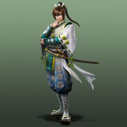 Rule 34 | 1boy, jiang wei, katana, shin sangoku musou, sword, tagme, ushiwakamaru (ookami), weapon