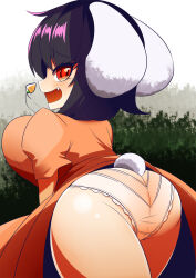 Rule 34 | 1girl, ass, breasts, butt crack, gero zoukin, highres, huge ass, inaba tewi, large breasts, oppai loli, panties, rabbit girl, solo, touhou, underwear