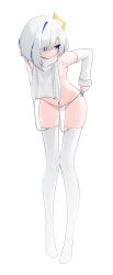 Rule 34 | 1girl, absurdres, amane kanata, angel, asymmetrical bangs, blue eyes, blue hair, breasts, cable knit, detached sleeves, grey hair, halo, highres, hololive, meme attire, multicolored hair, panties, ribbed sweater, shhhh7, side-tie panties, sideboob, single hair intake, sleeveless, sleeveless sweater, sleeveless turtleneck, small breasts, solo, star halo, streaked hair, sweater, turtleneck, turtleneck sweater, underwear, virgin destroyer sweater, virtual youtuber, white panties