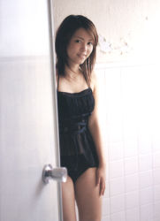 Rule 34 | 1girl, asian, highres, iwasa mayuko, lingerie, mayuko iwasa, photo (medium), smile, solo, standing, underwear