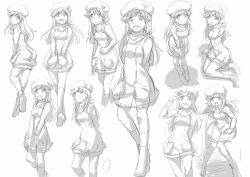 Rule 34 | 10s, 1girl, arms behind back, chart, evangelion: 3.0 you can (not) redo, greyscale, tucking hair, hands in pockets, hat, long hair, md5 mismatch, military, military uniform, monochrome, multiple views, neckerchief, neon genesis evangelion, omuraisu echizen, open mouth, pocket, rebuild of evangelion, salute, simple background, smile, spoilers, suzuhara sakura, uniform, white background, worried