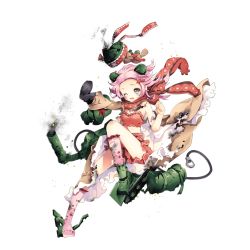 Rule 34 | 1girl, ;o, bear, black gloves, bloomers, bra, burnt clothes, full body, gloves, hair ornament, kneehighs, lavrinenko (milihime taisen), machinery, mecha musume, milihime taisen, mittens, official art, one eye closed, pink hair, pink socks, red scarf, scarf, short hair, single glove, smoke, socks, solo, sparkle, star (symbol), star hair ornament, torn clothes, transparent background, underwear, white background, wince
