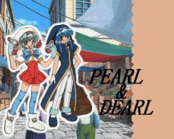 Rule 34 | brother and sister, dearl aragonite, gloves, hat, lowres, pearl aragonite, puchi carat, siblings, taito, twins