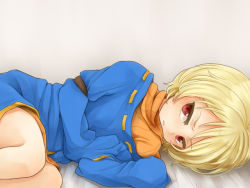 Rule 34 | 1boy, bad id, bad pixiv id, blonde hair, character request, check character, legs, male focus, narcisse pironi iii, open mouth, red eyes, saga, saga frontier 2, short hair, sm156, solo