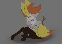 Rule 34 | 1girl, animal ears, animal hands, aoinu111, between legs, blush, braixen, cellphone, creatures (company), fang, feet, female focus, female masturbation, fingering, fox ears, fox tail, full body, furry, furry female, game freak, gen 6 pokemon, grey background, half-closed eyes, hand between legs, hand up, highres, looking down, masturbation, nintendo, open mouth, phone, pokemon, pokemon (creature), pokemon xy, pussy, red eyes, simple background, sitting, solo, stick, tail, teeth, tongue, tongue out