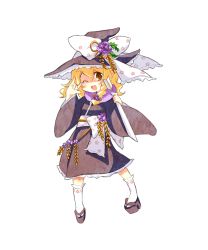Rule 34 | 1girl, \m/, arrow (projectile), bad id, bad pixiv id, blonde hair, female focus, hat, highres, japanese clothes, kirisame marisa, manimani, manimani (mani ma), one eye closed, solo, touhou, wink, witch, witch hat, yellow eyes