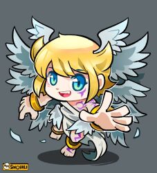 Rule 34 | 1boy, angel, angel boy, digimon, digimon (creature), lucemon, male focus, shadow, solo, wings