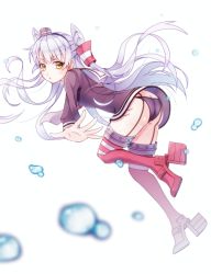 Rule 34 | 10s, 1girl, amatsukaze (kancolle), brown eyes, hairband, kantai collection, long hair, panties, silver hair, solo, two side up, underwear, you06