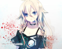 Rule 34 | 1girl, bad id, bad pixiv id, bare shoulders, blue eyes, braid, character name, choker, ia (vocaloid), lips, long hair, looking at viewer, off shoulder, pink hair, solo, sorakusa roya, twin braids, vocaloid
