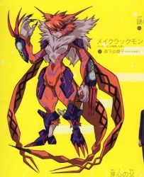 Rule 34 | + +, 10s, 1girl, armor, bodypaint, breasts, claws, digimon, digimon adventure tri., female focus, fur collar, furry, furry female, high heels, meicrackmon vicious mode, official art, red eyes, sharp nails, tail, yellow background