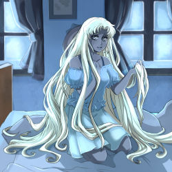Rule 34 | 10s, 1girl, absurdres, bed, bishoujo senshi sailor moon, bishoujo senshi sailor moon crystal, blonde hair, highres, lemna, long hair, md5 mismatch, pillow, resized, resolution mismatch, solo, source smaller, tsukino usagi, upscaled, very long hair, window