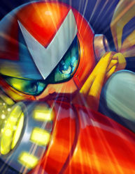 Rule 34 | 2boys, angry, arm cannon, brothers, capcom, clash, helmet, male focus, mega man (character), mega man (classic), mega man (series), mega man 3, multiple boys, powering up, proto man, reflection, scarf, siblings, solo, sunglasses, weapon