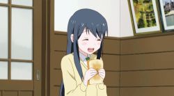 Rule 34 | 1girl, animated, animated gif, bread, bread slice, food, love lab (manga), lowres, maki natsuo, racing, running, source request, toast, what