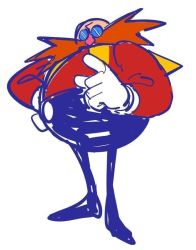 Rule 34 | 1boy, cape, dr. eggman, facial hair, glasses, jacket, male focus, mustache, pants, red jacket, simple background, solo, sonic (series), tagme, watatanza, white background