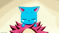 Rule 34 | a-1 pictures, animated, animated gif, blue hair, cat, cub, fairy tail, happy (fairy tail), lowres, natsu dragneel, pink hair, tagme