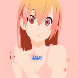 Rule 34 | 1girl, artist request, k-on!, lowres, parody, red eyes, red hair, sf-a2 miki, solo, tagme, vocaloid