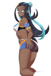 bad_id bad_pixiv_id creatures_(company) dark-skinned_female dark_skin game_freak gym_leader highres matsuri_(araiyuutoo) nessa_(pokemon) nintendo pokemon pokemon_swsh solo