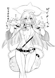 Rule 34 | 1girl, ahoge, ankh, arm strap, ball and chain restraint, bell-bottoms, belt, belt skirt, blush, bodysuit, breasts, breasts apart, buckle, center opening, chain, cleavage, spiked halo, cross, cross necklace, dr.p, gloves, greyscale, grin, guilty gear, guilty gear xrd, guilty gear xrd: revelator, hair between eyes, halo, jack-o&#039; valentine, jewelry, large breasts, long hair, looking at viewer, monochrome, motion lines, multicolored hair, necklace, no bra, o3o, o o, outstretched arms, pants, sideboob, smile, solo, standing, standing on one leg, strap, studded belt, thigh gap, translation request, two-tone hair, very long hair, wide sleeves