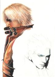 Rule 34 | 00s, 2boys, capcom, dante (devil may cry), devil may cry (series), highres, multiple boys, vergil (devil may cry)