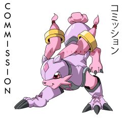Rule 34 | 1other, absurdres, claws, digimon, digimon (creature), highres, official seraphimon, original, other focus, pink eyes, solo