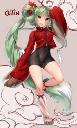 Rule 34 | + +, 1girl, :d, ahoge, animal ears, anklet, arm up, blush, breasts, chinese clothes, chinese new year, cloud, covered erect nipples, covered navel, cropped jacket, eyebrows, flats, flower, gem, green hair, groin, hair between eyes, hair bobbles, hair flower, hair ornament, hair rings, hands in opposite sleeves, head wings, jacket, jewelry, jpeg artifacts, leg up, leg warmers, leotard, long hair, long sleeves, looking at viewer, low-tied long hair, medium breasts, naso4, open mouth, pearl (gemstone), red jacket, round teeth, skin tight, sleeves past wrists, smile, solo, standing, standing on one leg, tangzhuang, teeth, thighs, very long hair, wings, yellow eyes