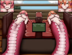 Rule 34 | 2girls, breasts, chalkboard, highres, lamia, large breasts, md5 mismatch, miia&#039;s mother, miia (monster musume), monster girl, monster musume no iru nichijou, mother and daughter, multiple girls, nipples, nude, pussy, resolution mismatch, source smaller, tally, zidero
