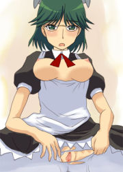 Rule 34 | 00s, android, francisca (kaibutsu oujo), glasses, green hair, kaibutsu oujo, source request, torn clothes