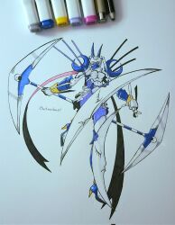 Rule 34 | armor, crescent moon, dianamon, digimon, digimon (creature), highres, mask, moon, traditional media