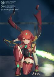 Rule 34 | breasts, large breasts, pyra (xenoblade), red eyes, red hair, short hair, xenoblade chronicles (series), xenoblade chronicles 2, yamamori kinako