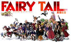 Rule 34 | 6+boys, 6+girls, bacchus groh, bickslow (fairy tail), black hair, blonde hair, blue hair, brown hair, cana alberona, cat, charle (fairy tail), dress, elfman strauss, erza scarlet, eve tearm, evergreen (fairy tail), everyone, facial hair, fairy tail, freed justine, frosch, full body, gajeel redfox, gray fullbuster, happy (fairy tail), hat, hibiki lates, ichiya vandalay kotobuki, jenny realight, jura neekis, juvia lockser, kagura mikazuchi, laxus dreyar, lector (fairy tail), levy mcgarden, lisanna strauss, long hair, lucy heartfilia, lyon vastia, makarov dreyar, mashima hiro, mavis vermilion, millianna, mirajane strauss, multiple boys, multiple girls, natsu dragneel, official art, orga nanagear, pantherlily, plue, red hair, ren akatsuki, rogue cheney, rufus lore, sheria blendy, short hair, sting eucliffe, tattoo, walking, wendy marvell, yukino aguria