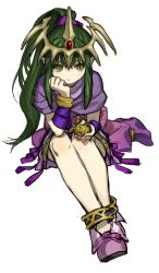 Rule 34 | bored, child, fire emblem, fire emblem: mystery of the emblem, fire emblem: shadow dragon, fire emblem warriors, green eyes, green hair, highres, legs together, nintendo, pointy ears, pout, sitting, tiara, tiki (fire emblem), tiki (young) (fire emblem)