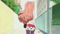 Rule 34 | 1boy, animated, animated gif, bag, crossdressing, from behind, koibuchi kuranosuke, kuragehime, long hair, lowres, pink hair, solo, trap, walking
