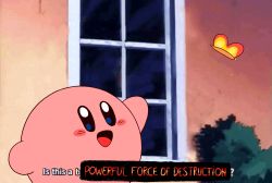 Rule 34 | animated, animated gif, blinking, blue eyes, blush stickers, bug, bush, butterfly, insect, is this a pigeon (meme), keke (kokorokeke), kirby, kirby (series), kirby and the forgotten land, meme, morpho knight, nintendo, no humans, open mouth, smile, taiyou no yuusha fighbird, wall, window, yuusha series