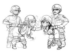 Rule 34 | 2boys, 2girls, army, blush, breasts, breasts out, breath, character request, clenched teeth, clothes pull, collared shirt, d.va (overwatch), dog tags, doggystyle, facial mark, female soldier, flying sweatdrops, full body, gogocherry, greyscale, hanging breasts, helmet, hetero, leaning forward, looking at viewer, medium breasts, monochrome, multiple boys, multiple girls, nose blush, open clothes, open shirt, overwatch, overwatch 1, panties, pants, pants pull, panty pull, pigeon-toed, pubic hair, sex, sex from behind, sex slave, shirt, simple background, sketch, sleeves rolled up, snot, soldier, standing, sweat, teeth, underwear, white background