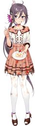 Rule 34 | 1girl, akebono (kancolle), akebono kai ni (kancolle), alternate costume, animal, bell, cake, cake slice, collarbone, defeat, dress, drew (drew213g), flower, food, fork, full body, hair bell, hair between eyes, hair flower, hair ornament, holding, holding fork, holding plate, jingle bell, kantai collection, long hair, official art, pantyhose, plate, purple eyes, purple flower, purple hair, rabbit, side ponytail, solo, source request, torn clothes, torn pantyhose, transparent background, white pantyhose