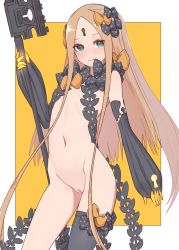 Rule 34 | 1girl, abigail williams (fate), absurdres, cleft of venus, fate/grand order, fate (series), flat chest, highres, kopaka (karda nui), pussy, tagme, third-party edit, uncensored