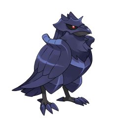 Rule 34 | absurdres, animal focus, bird, black sclera, claws, colored sclera, corviknight, creatures (company), crow, full body, game freak, gen 8 pokemon, highres, nintendo, no humans, official art, pokemon, pokemon (creature), pokemon swsh, red eyes, standing, transparent background